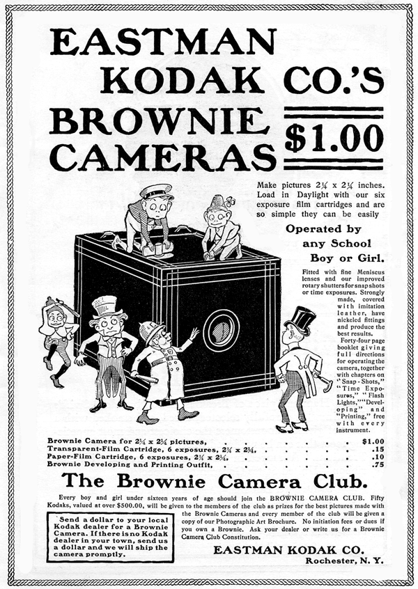 Pubblicità per la Brownie Camera Kokdak (1900)