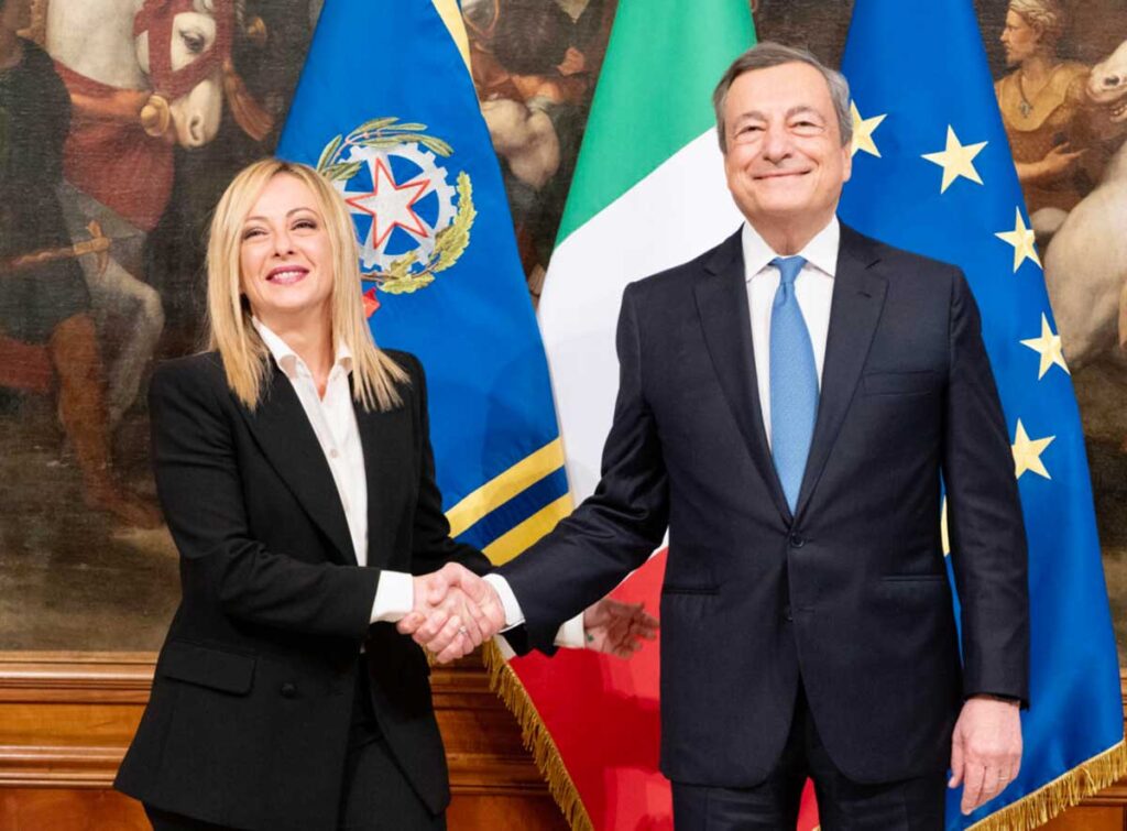 meloni-draghi-passaggio-di-consegne